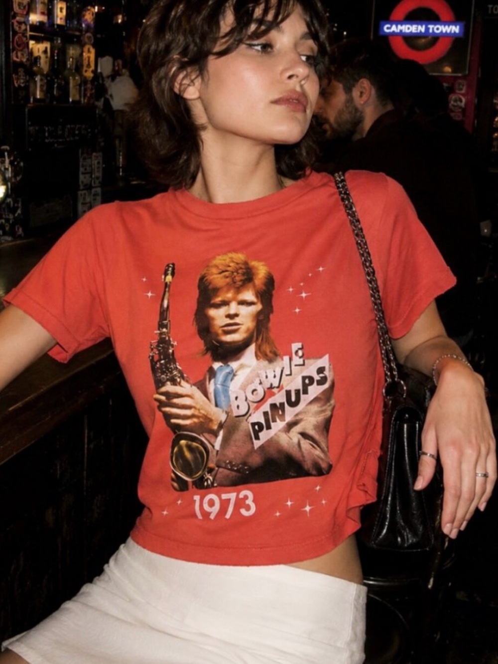 Daydreamer David Bowie “Pin-Up” Baby Tee, Small, NWT